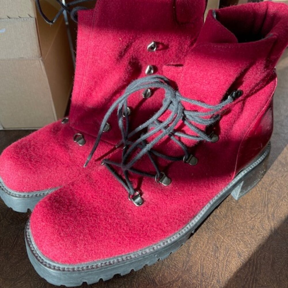 Stuart Weitzman Felted Wool/Gortex Boots